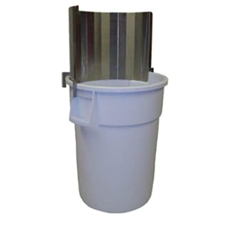 Prairie View Industries Stainless Steel Trash Can Backsplashes - 18 x 18 x 38 in. TCBS1838SS